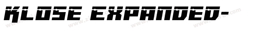 Klose Expanded字体转换